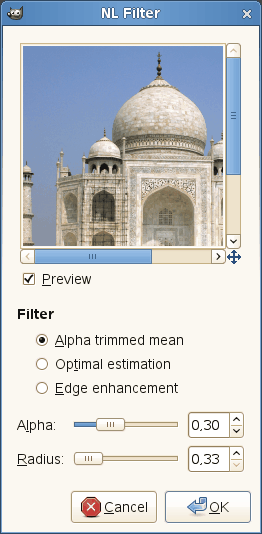 Opcions del «Filtre NL»