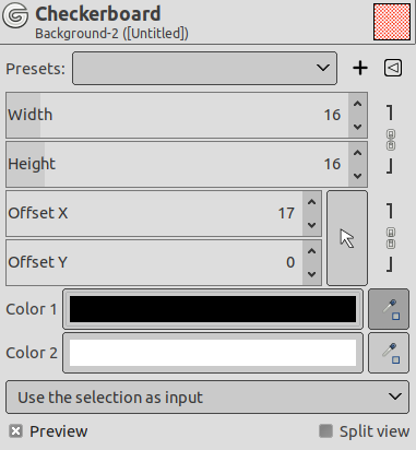 Opcions per al filtre «Escaquer (llegat)»