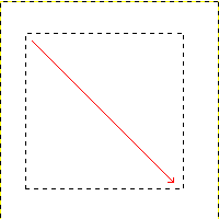 Creació d'una selecció rectangular