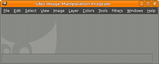 Nova aparença de la finestra d'imatge en el GIMP 2.6
