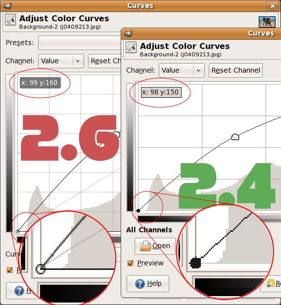 Comparació de la visualització 2.6 i 2.4