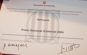 El diploma del Premi