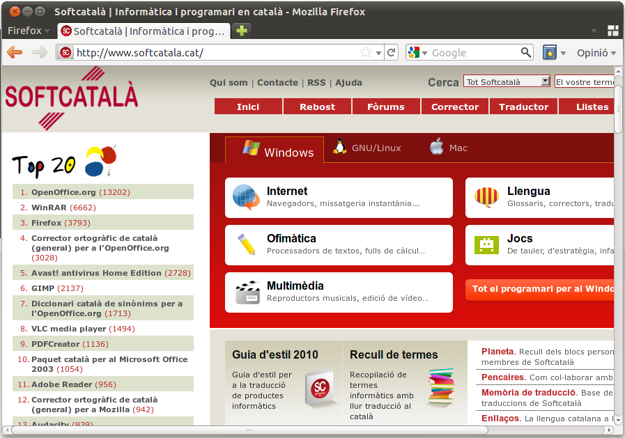 Imatge destacada 1 del Paquet català per al Firefox