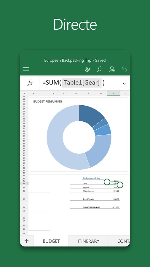 Imatge destacada 3 del Excel Mobile