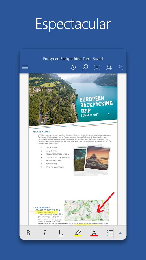 Imatge destacada 1 del Word Mobile