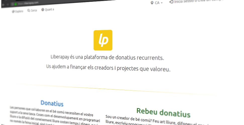 Softcatalà presenta la traducció al català de Liberapay
