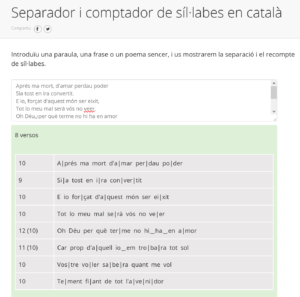 Captura del comptador de síl·labes